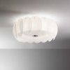 Biały szklany plafon sufitowy biały Ovalino pl5 Ideal lux 093963